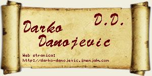 Darko Danojević vizit kartica